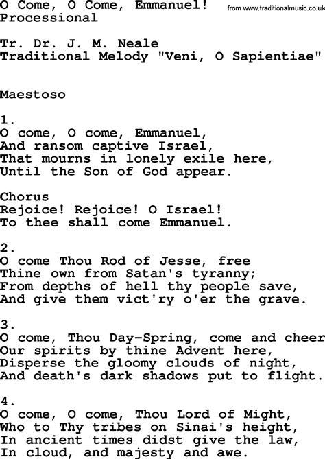 marilao hymn lyrics pdf|O Come, O Come, Emmanuel .